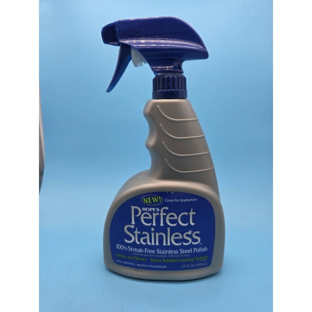 Hope's Perfect Stainless Cleaner and Polish 22 Fl Oz Streak Free Shine